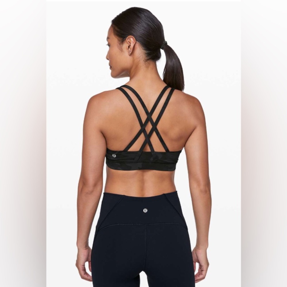 Lululemon Energy Bra
Incognito Camo Multi Grey EUC